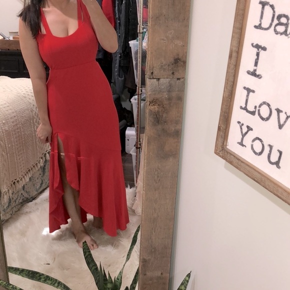Maeve by Anthropologie red maxi dress size medium - Picture 3 of 8